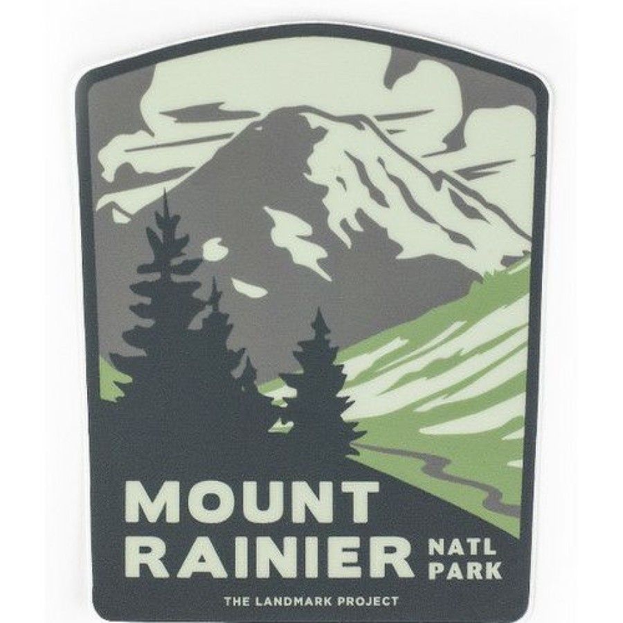 Camping Accessories * | Landmark Project Mount Rainier Sticker