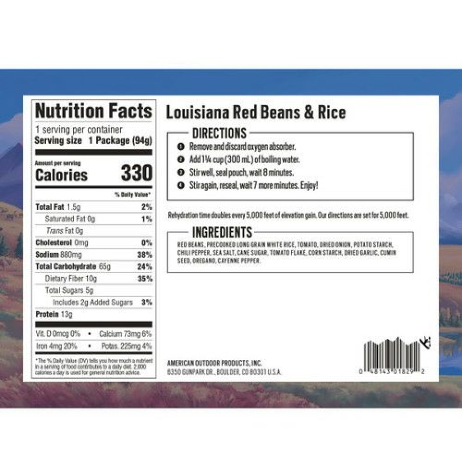 Kitchen * | Backpacker'S Pantry Louisiana Red Beans & Rice 1 Serving