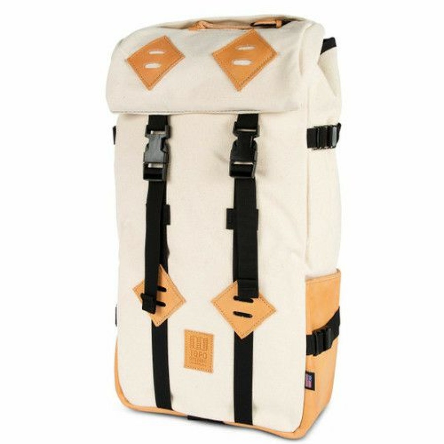 Backpacks * | Topo Designs Klettersack Heritage Canvas (Fall 2021) Natural Canvas / Veg Tan Leather